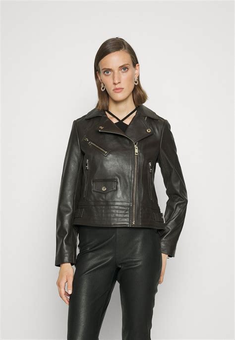 michael kors lederjacke|Michael Kors jacket.